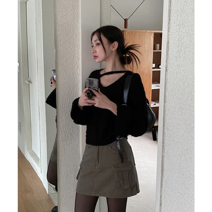 スリットもこもこニット | by muni:r | 詳細画像13 