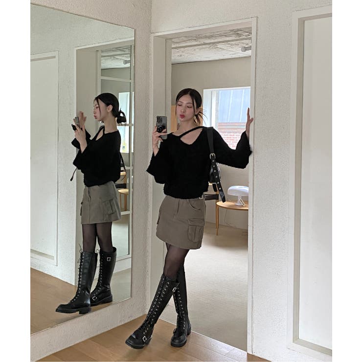 スリットもこもこニット | by muni:r | 詳細画像14 