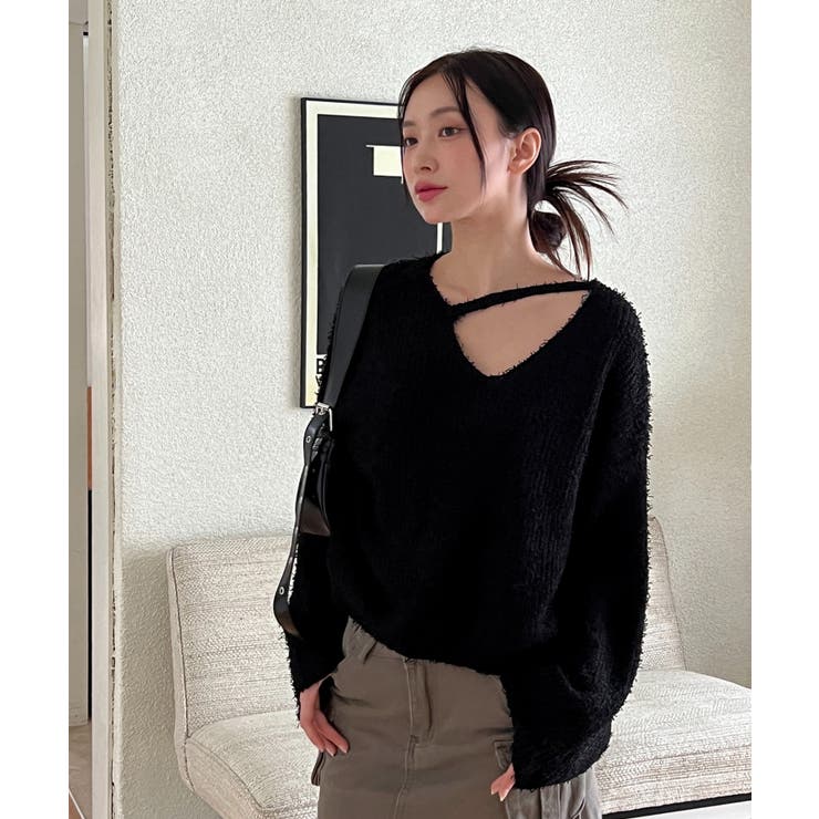 スリットもこもこニット | by muni:r | 詳細画像18 