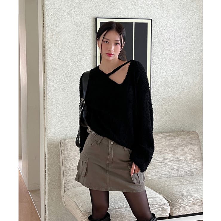 スリットもこもこニット | by muni:r | 詳細画像19 