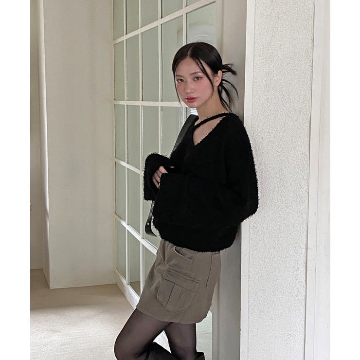 スリットもこもこニット | by muni:r | 詳細画像2 