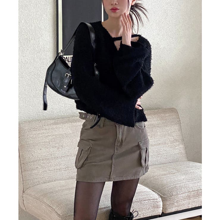 スリットもこもこニット | by muni:r | 詳細画像20 