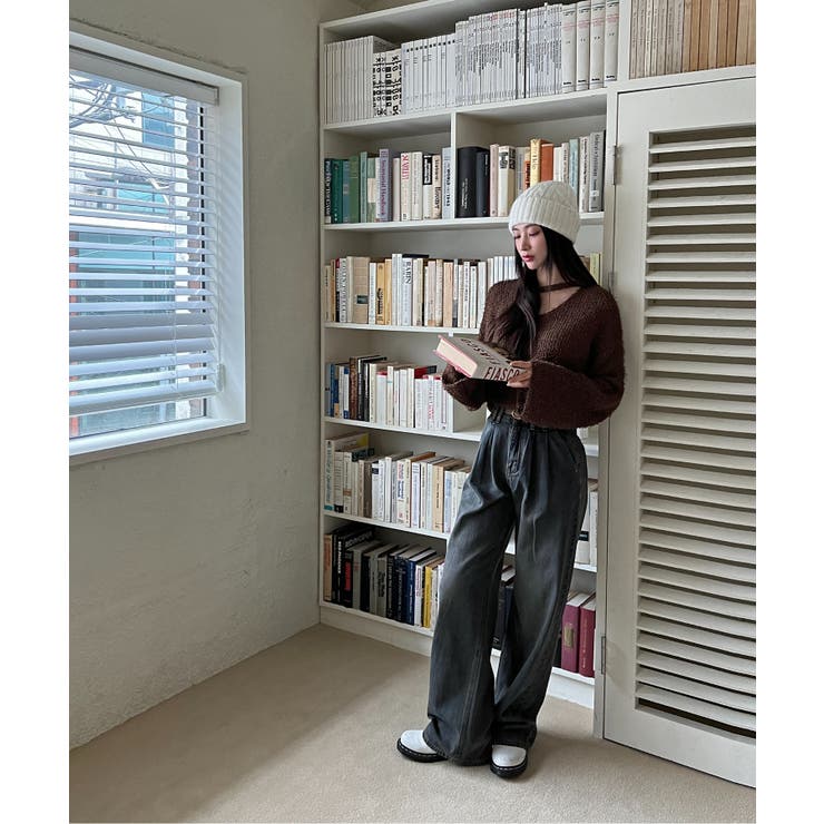 スリットもこもこニット | by muni:r | 詳細画像24 