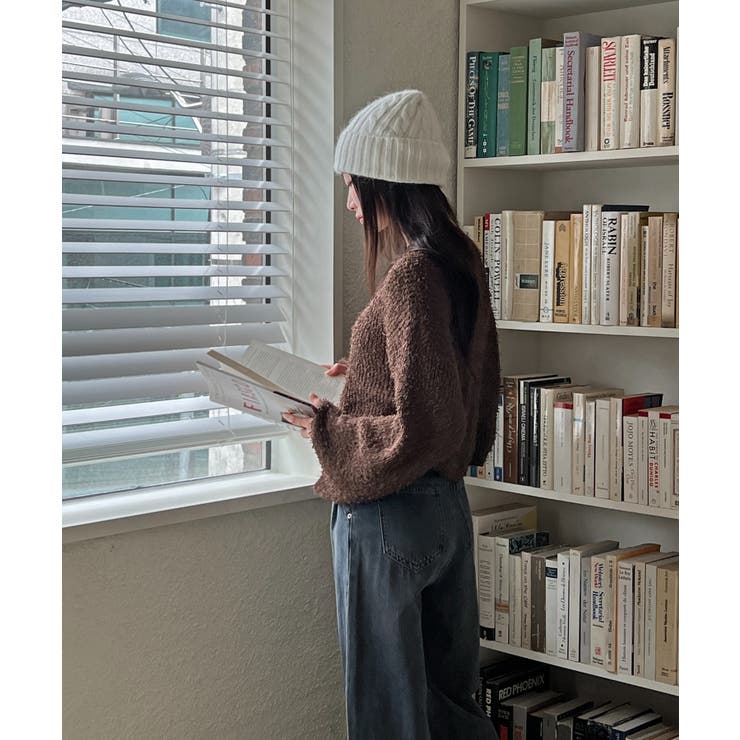 スリットもこもこニット | by muni:r | 詳細画像28 