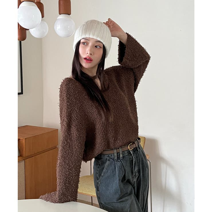 スリットもこもこニット | by muni:r | 詳細画像37 