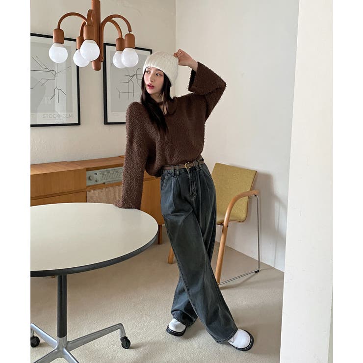 スリットもこもこニット | by muni:r | 詳細画像38 