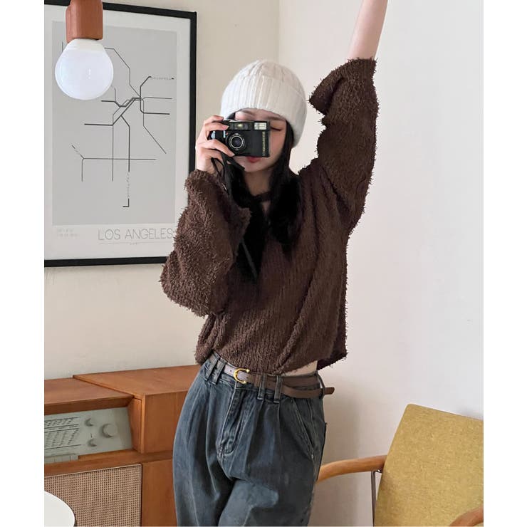 スリットもこもこニット | by muni:r | 詳細画像45 