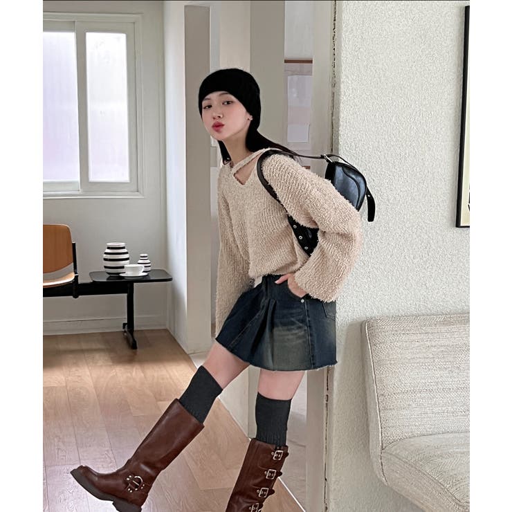 スリットもこもこニット | by muni:r | 詳細画像55 