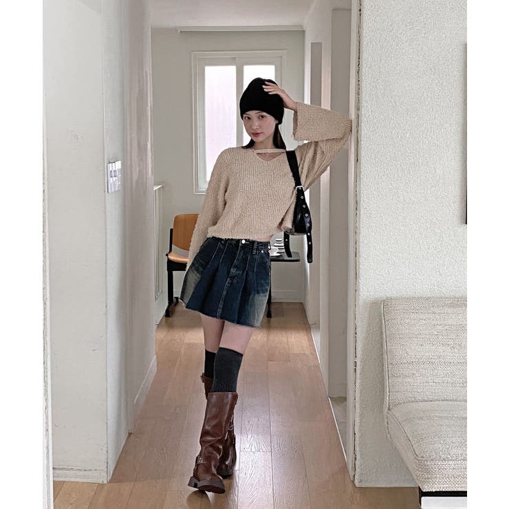 スリットもこもこニット | by muni:r | 詳細画像56 