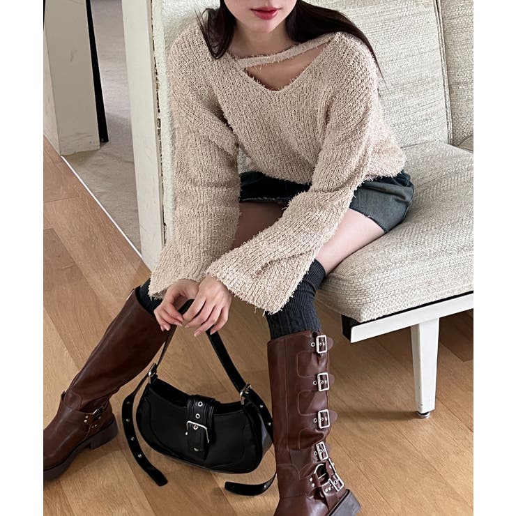 スリットもこもこニット | by muni:r | 詳細画像58 