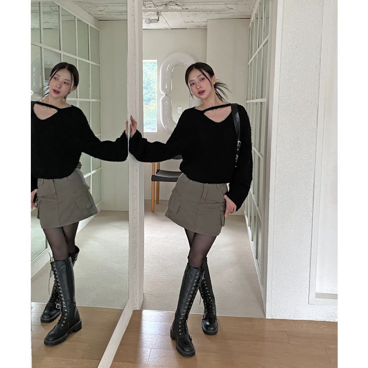 スリットもこもこニット | by muni:r | 詳細画像6 