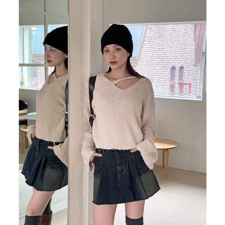 スリットもこもこニット | by muni:r | 詳細画像61 