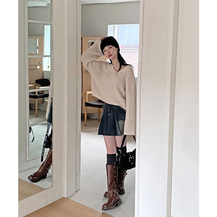 スリットもこもこニット | by muni:r | 詳細画像65 