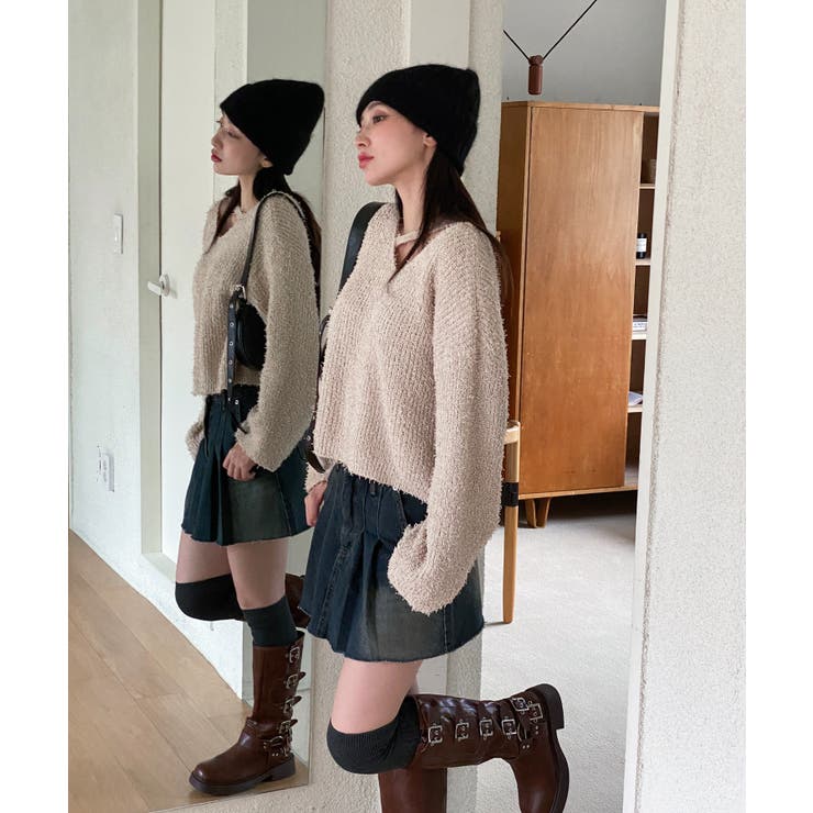 スリットもこもこニット | by muni:r | 詳細画像69 