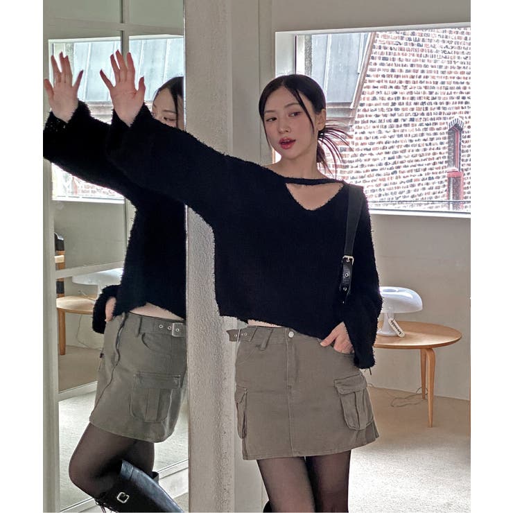 スリットもこもこニット | by muni:r | 詳細画像7 