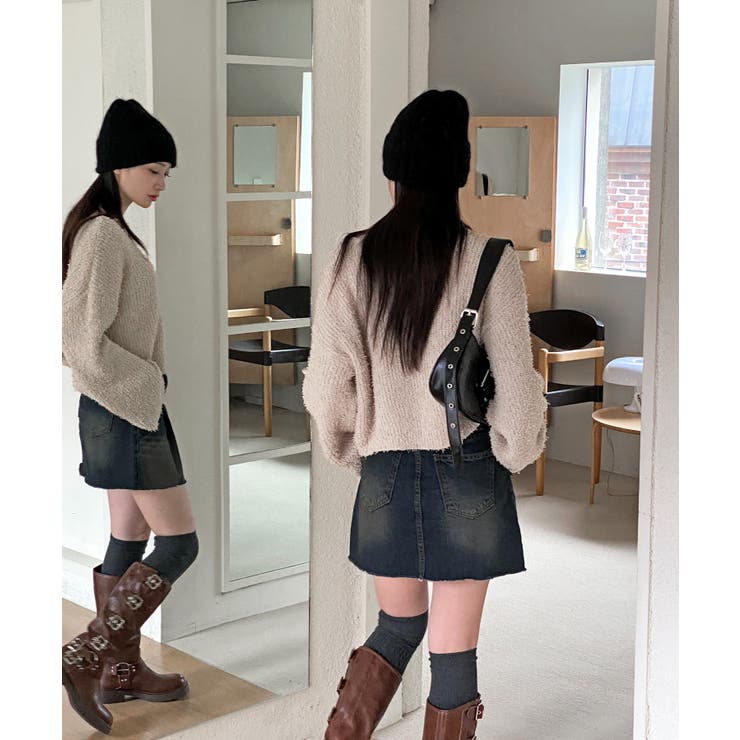 スリットもこもこニット | by muni:r | 詳細画像70 