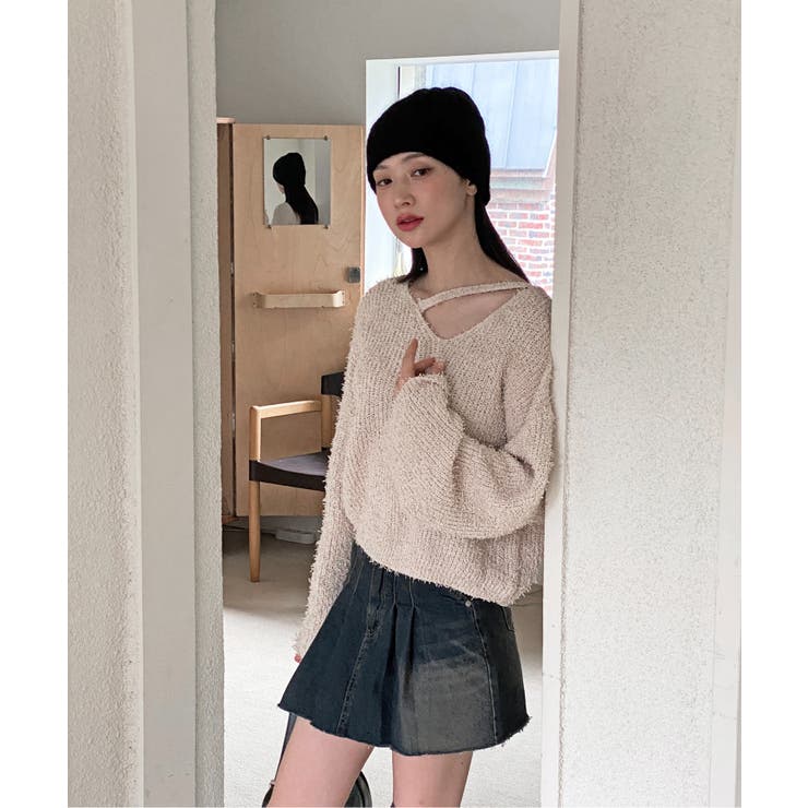 スリットもこもこニット | by muni:r | 詳細画像72 