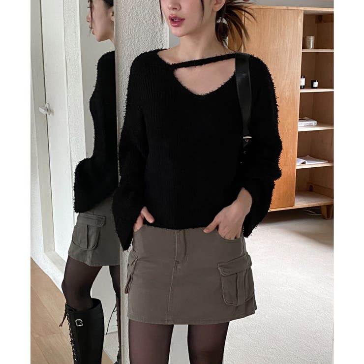 スリットもこもこニット | by muni:r | 詳細画像8 