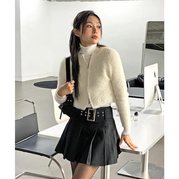 アンゴラ風ジッパーカーディガン | by muni:r | 詳細画像11 