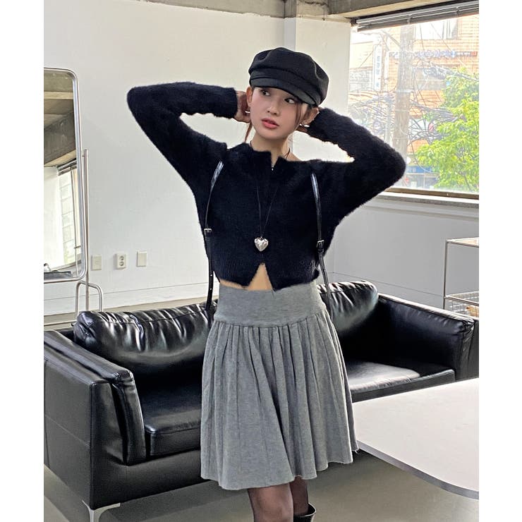 アンゴラ風ジッパーカーディガン | by muni:r | 詳細画像24 