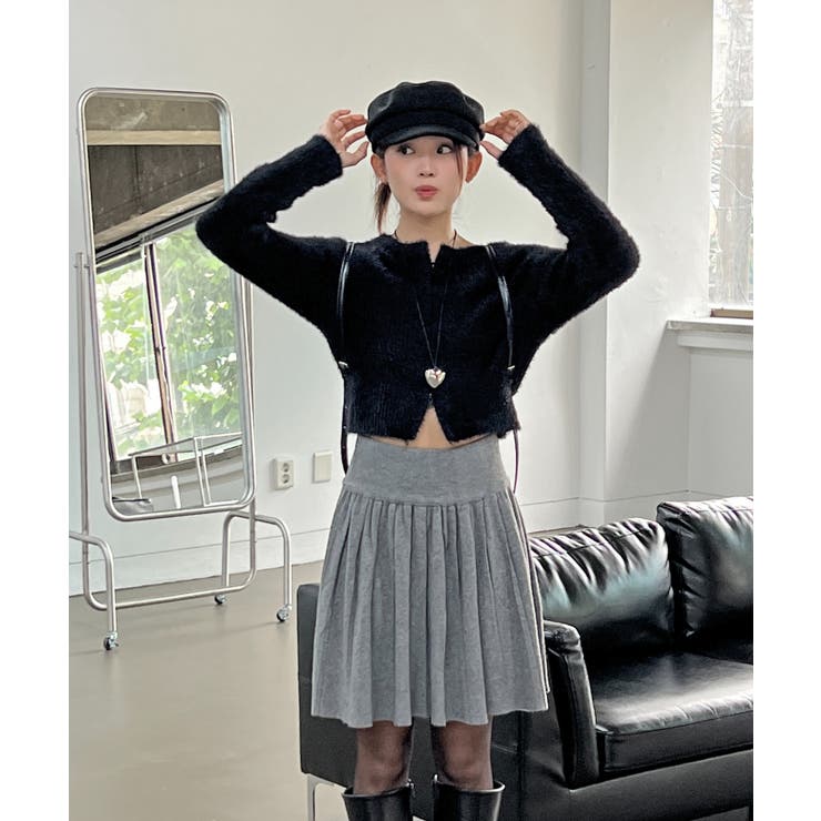 アンゴラ風ジッパーカーディガン | by muni:r | 詳細画像27 