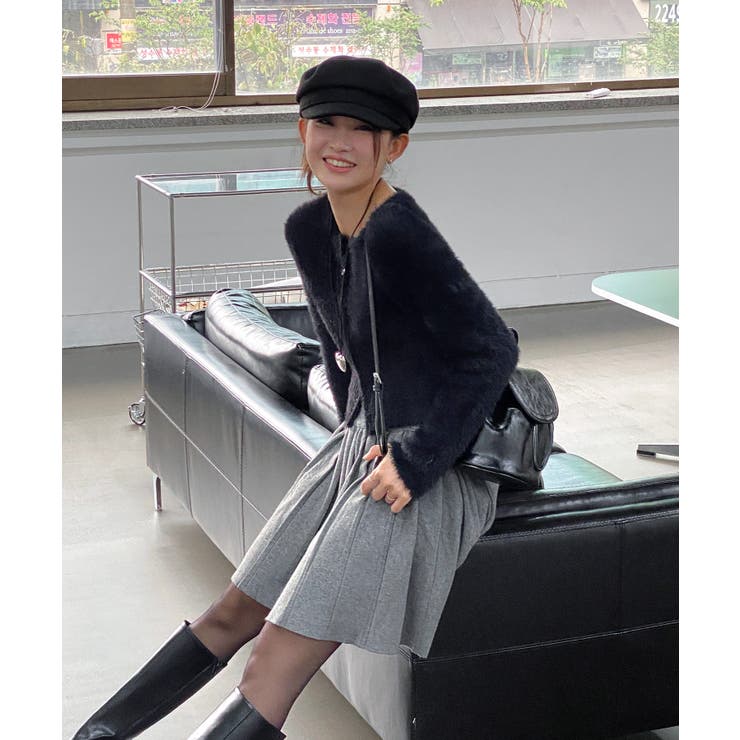 アンゴラ風ジッパーカーディガン | by muni:r | 詳細画像33 