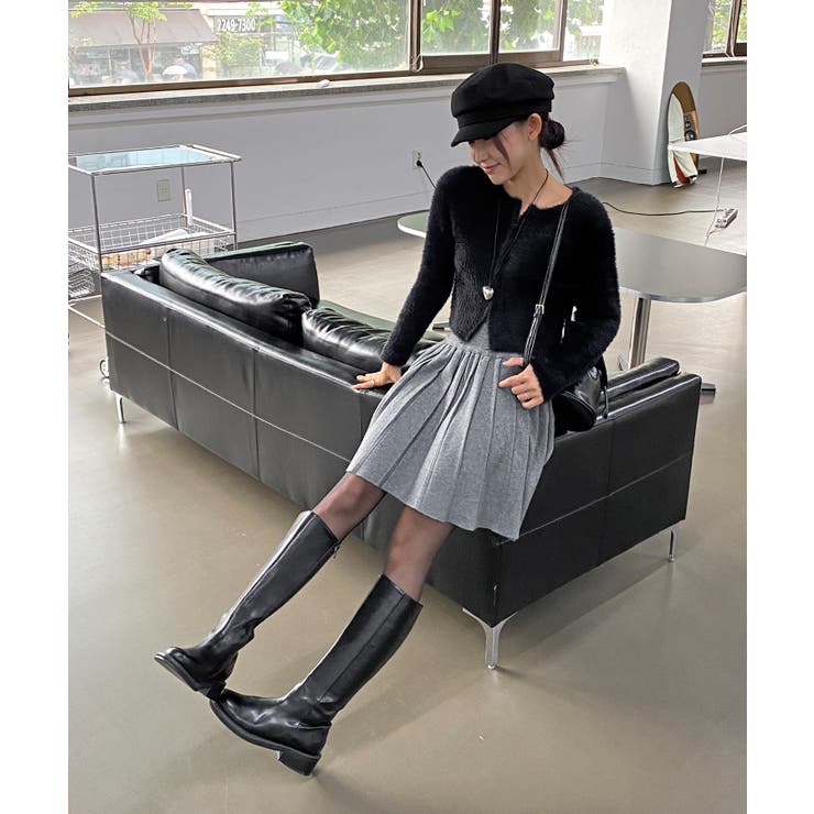 アンゴラ風ジッパーカーディガン | by muni:r | 詳細画像34 