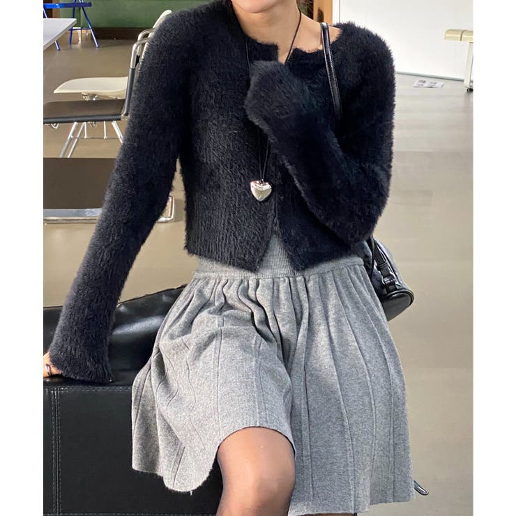 アンゴラ風ジッパーカーディガン | by muni:r | 詳細画像35 