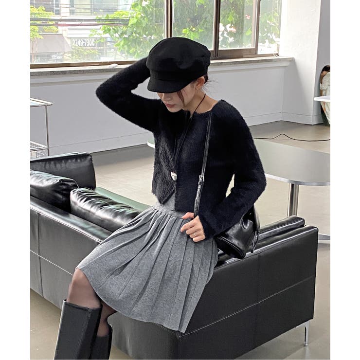 アンゴラ風ジッパーカーディガン | by muni:r | 詳細画像36 