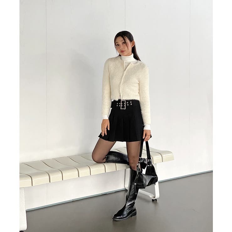 アンゴラ風ジッパーカーディガン | by muni:r | 詳細画像4 