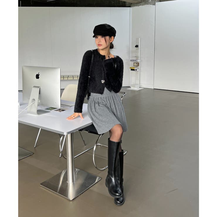 アンゴラ風ジッパーカーディガン | by muni:r | 詳細画像42 