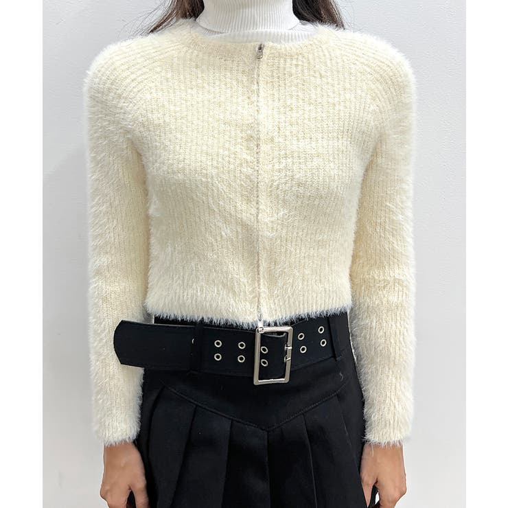 アンゴラ風ジッパーカーディガン | by muni:r | 詳細画像45 