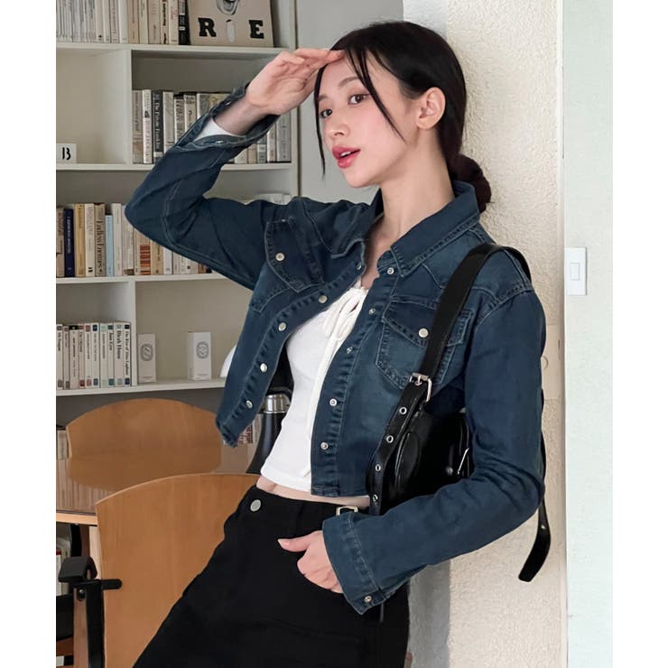 デニムカラーシャツジャケット | by muni:r | 詳細画像1 