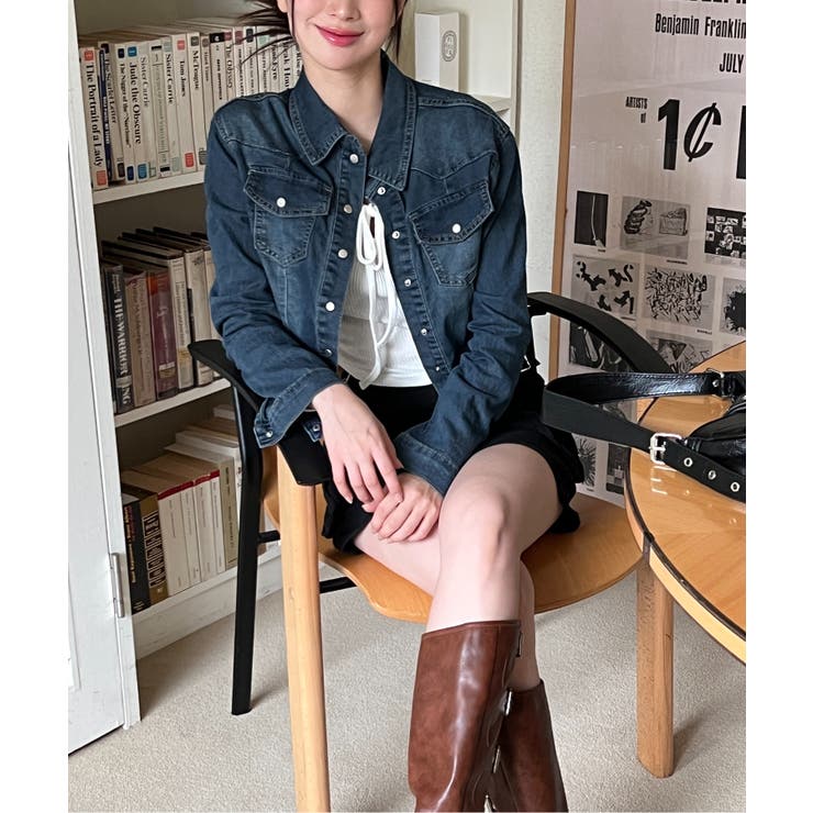 デニムカラーシャツジャケット | by muni:r | 詳細画像26 