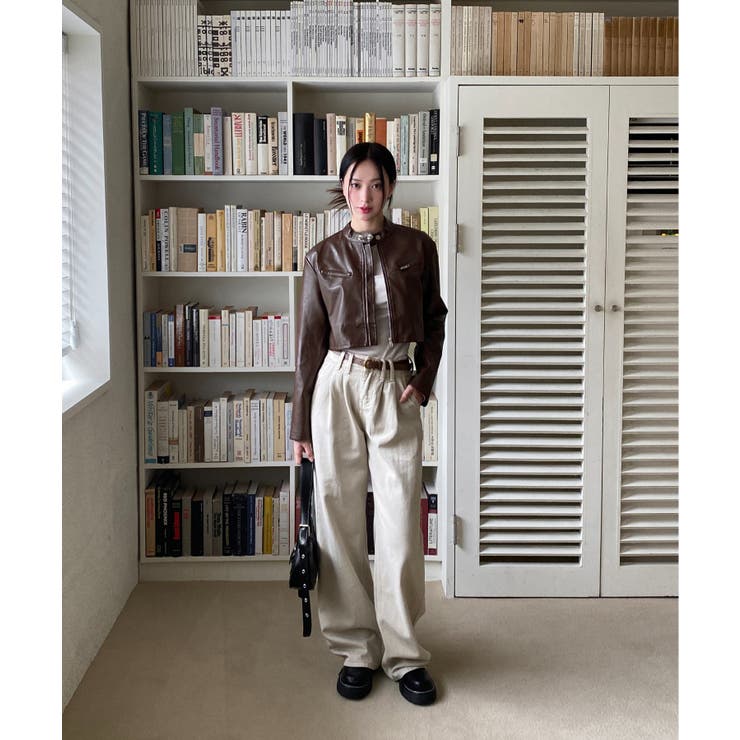 クロップドライダースジャケット | by muni:r | 詳細画像26 