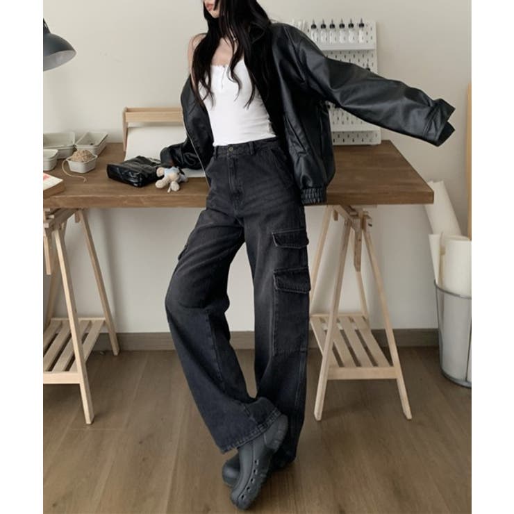 カーゴワイドデニムパンツ | by muni:r | 詳細画像11 