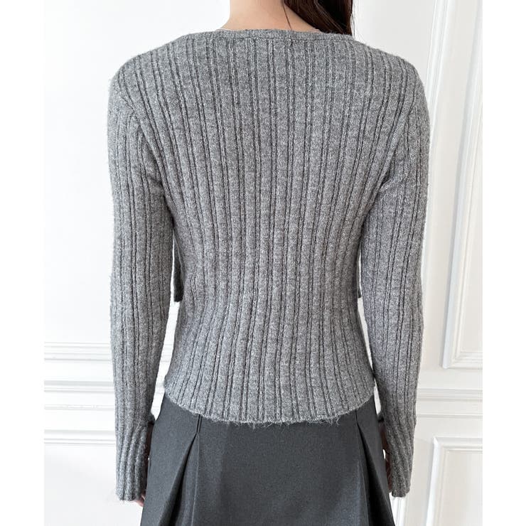 ビスチェレイヤードニット[品番：FROW0001240]｜by muni:r