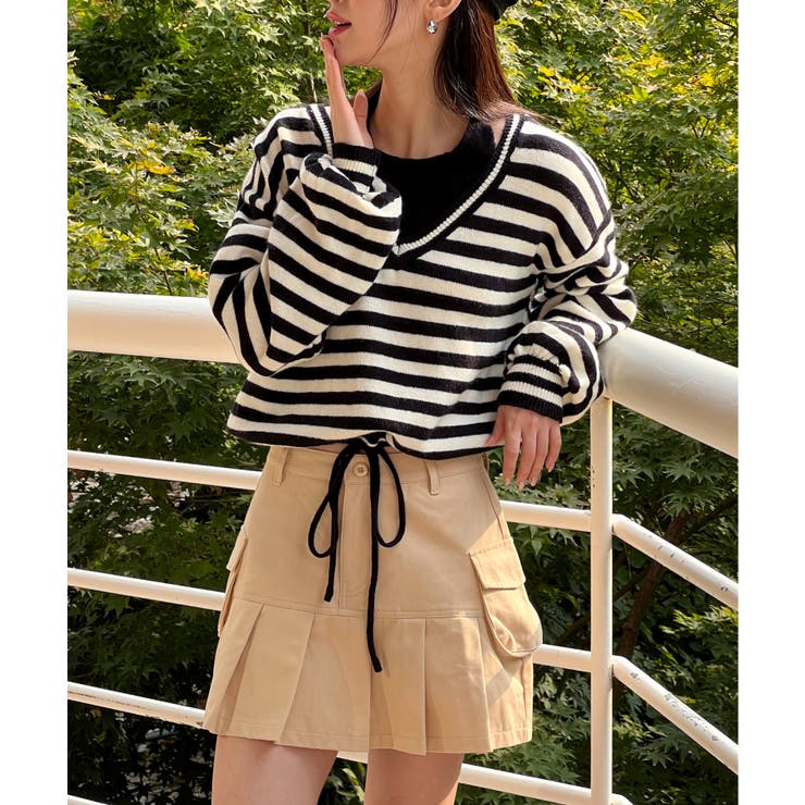 レイヤードホルターネックストリングニット | by muni:r | 詳細画像11 