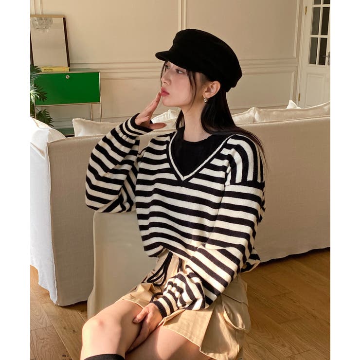 レイヤードホルターネックストリングニット | by muni:r | 詳細画像18 