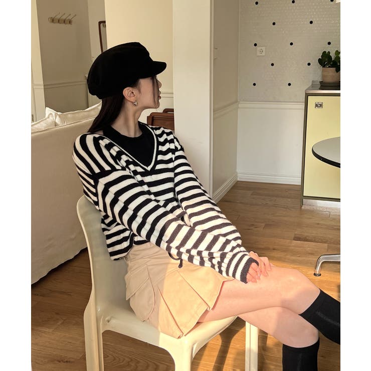 レイヤードホルターネックストリングニット | by muni:r | 詳細画像19 