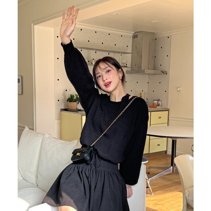 レイヤードホルターネックストリングニット | by muni:r | 詳細画像38 