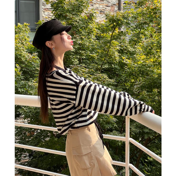 レイヤードホルターネックストリングニット | by muni:r | 詳細画像4 