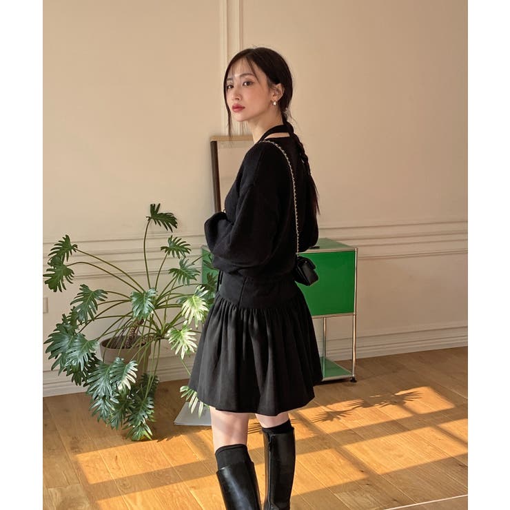 レイヤードホルターネックストリングニット | by muni:r | 詳細画像40 