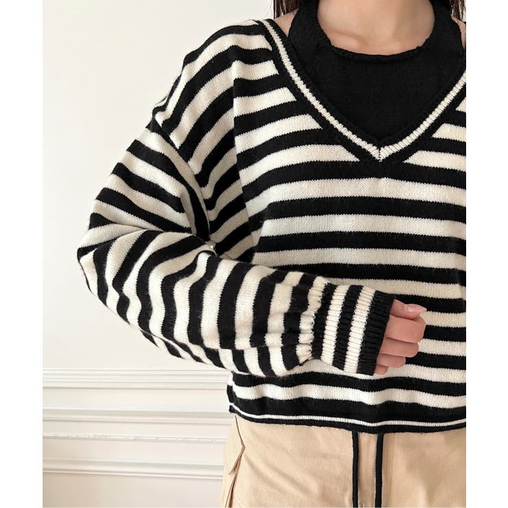 レイヤードホルターネックストリングニット | by muni:r | 詳細画像45 