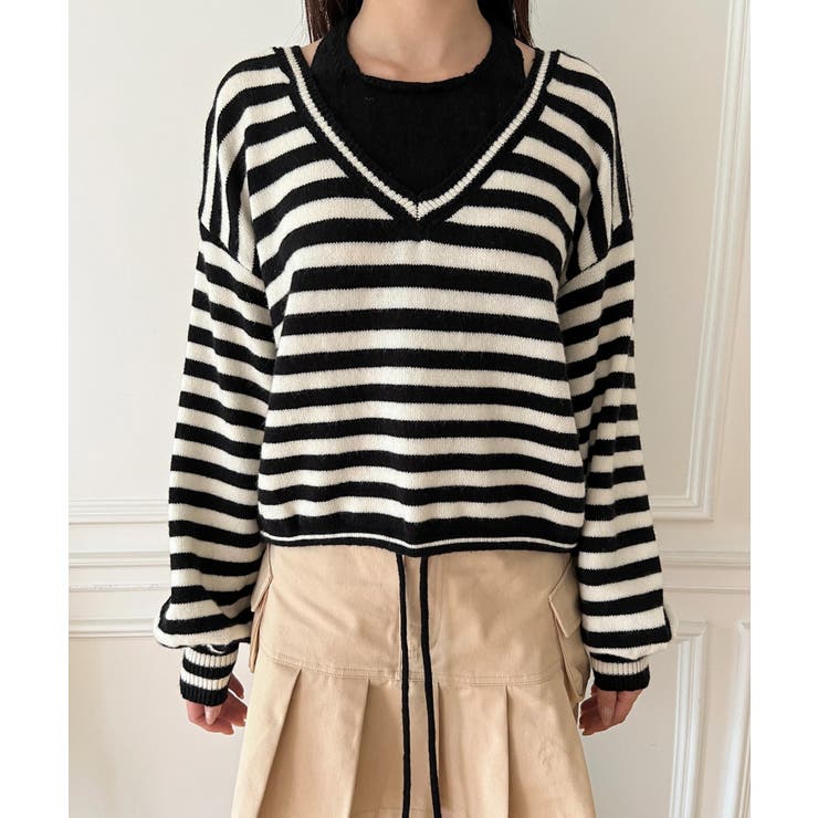 レイヤードホルターネックストリングニット | by muni:r | 詳細画像47 