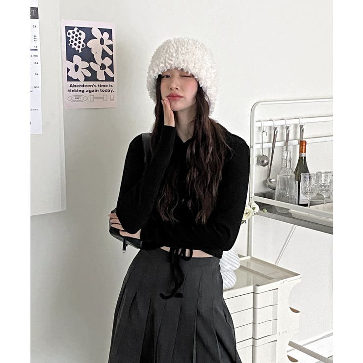 シャーリングフードニット | by muni:r | 詳細画像7 