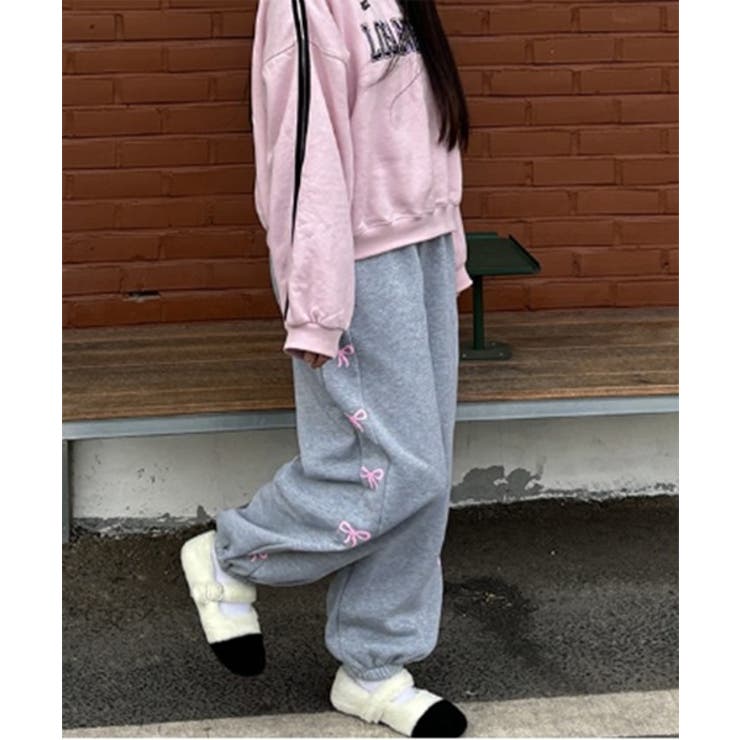 リボンプリントジョガーパンツ | by muni:r | 詳細画像17 