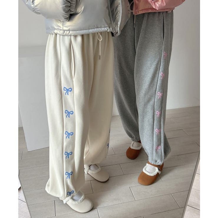 リボンプリントジョガーパンツ | by muni:r | 詳細画像19 