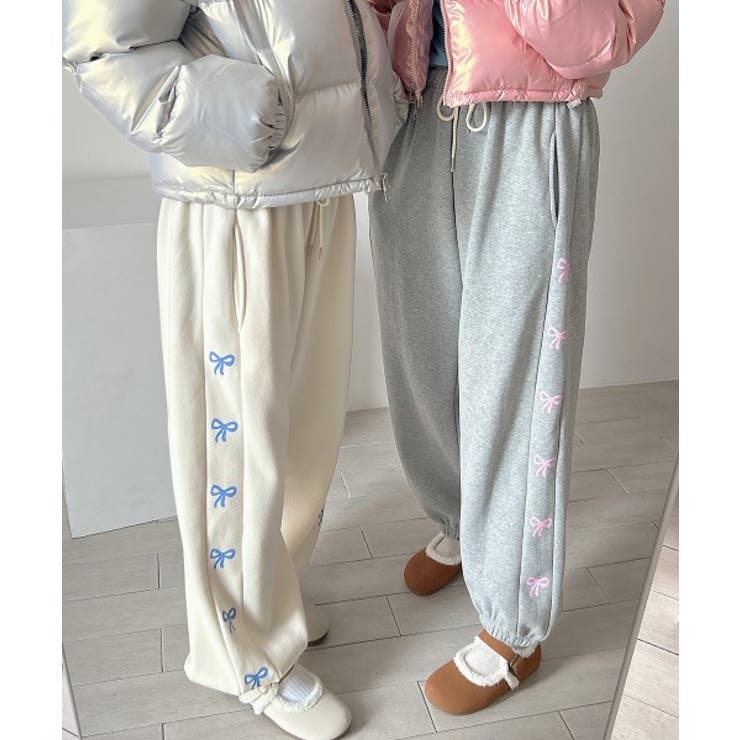 リボンプリントジョガーパンツ | by muni:r | 詳細画像20 