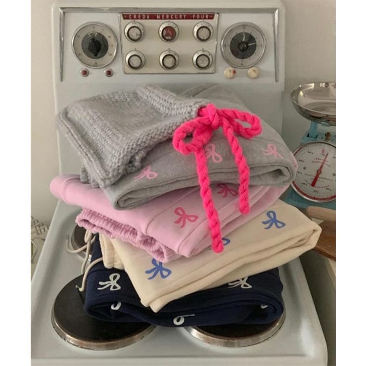 リボンプリントジョガーパンツ | by muni:r | 詳細画像23 